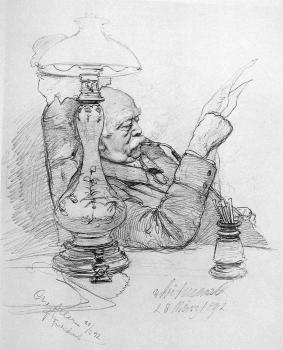 Christian Wilhelm Allers : Portrait of Otto von Bismarck